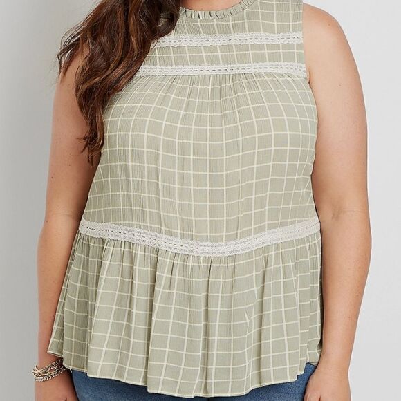 💕Maurices LARGE green top - Picture 1 of 2